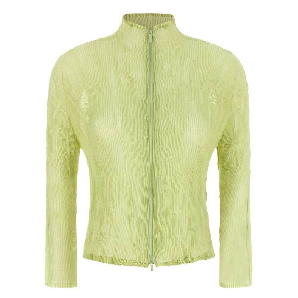 Issey Miyake Bicolor Polyester Women's Cardigan